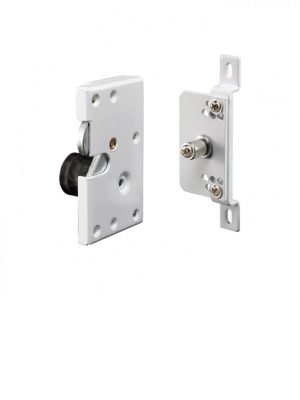 Cerradura eléctrica derecha, carcasa metálica, apertura con botón, llave,  12VDC, compatible con controles de acceso