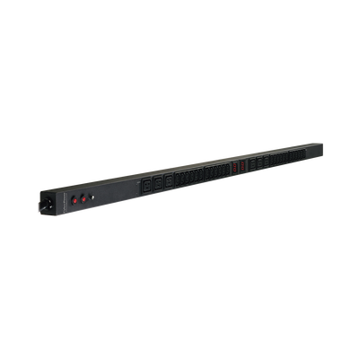 PDU Medible, Para Distribución de Energía, Entrada 200-230 NEMA L6-30P, Con 24 Tomas C13 Y 6 Tomas C19, de Instalación Vertical