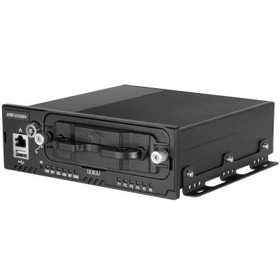 NVR Móvil de 8 Canales de 2 Megapixel / 4 Puertos PoE / 2 Bahías de Disco Duro / Incluye Modulo GPS