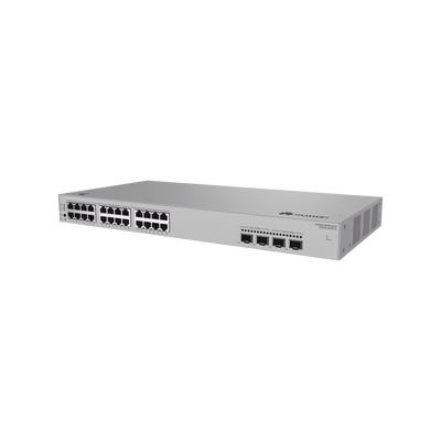Switch de Acceso Gigabit Administrable PoE Capa 2 / 24 puertos 10/100/1000 Mbps (PoE) / 2 Puertos 2.5GE SFP + 2 Puertos 10GE SFP+ Uplink  / ERPS / IMGP Snooping / DHCP Snooping / PoE Perpetuo / 400 W / Administración Nube Gratis