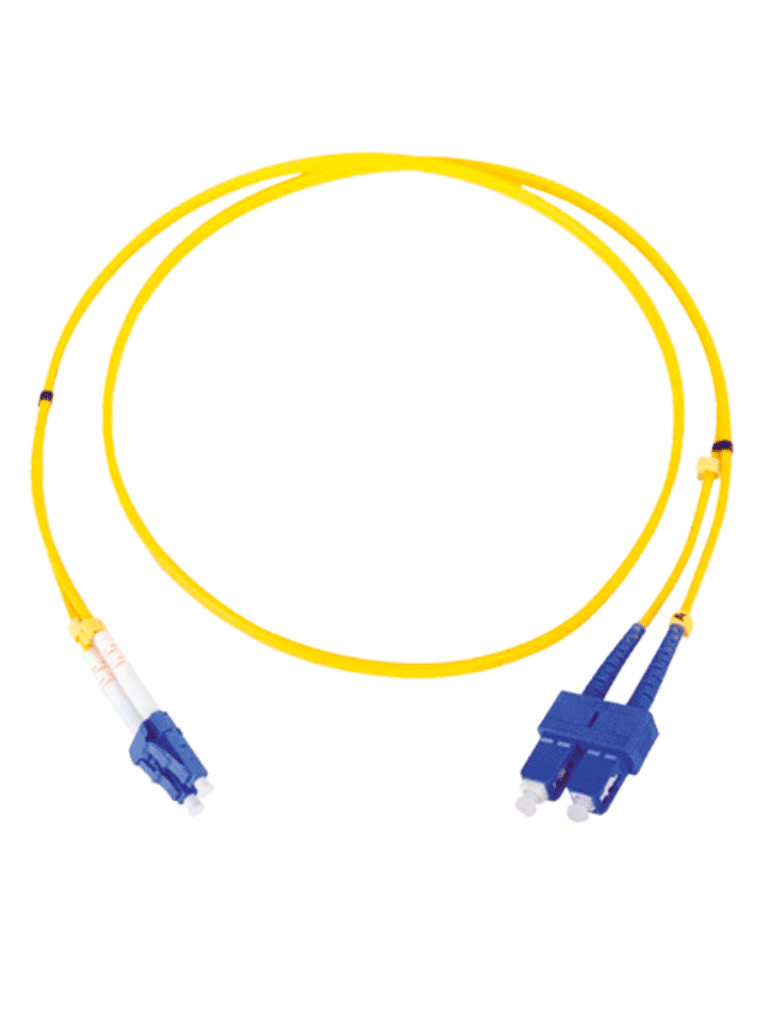 TCE  - LP-FO-D-LCU-SCU-03 - Jumper LC-SC Monomodo / UPC / Duplex 2 mm / 3 metro / Amarillo #FO