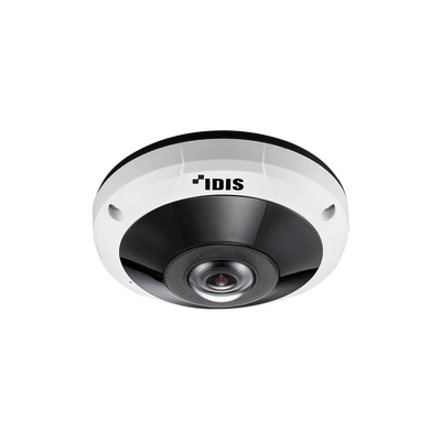 Fisheye 5 Megapíxeles |  Micro SD | Audio De 2 Vías | Entrada y Salida de Alarma | POE | Dia/Noche (ICR) | IR 20 M | WDR | IK10/IP67 | Cumple con NDAA