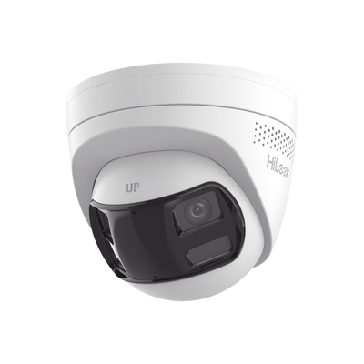 Cámara Turret IP 6 Megapíxel / Panorámica 180° /MicroSD 512 GB / Resistencia IP67 / Audio Bidireccional / Alarma visual y auditiva Integrada / Smart Supplement Light