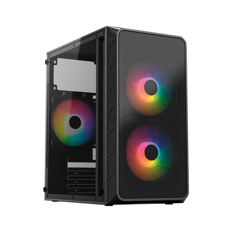GABINETE ACTECK DOOM GI730 MINI-ATX 600W USB 3.0 2.0 3VENT NEGRO AC-939225