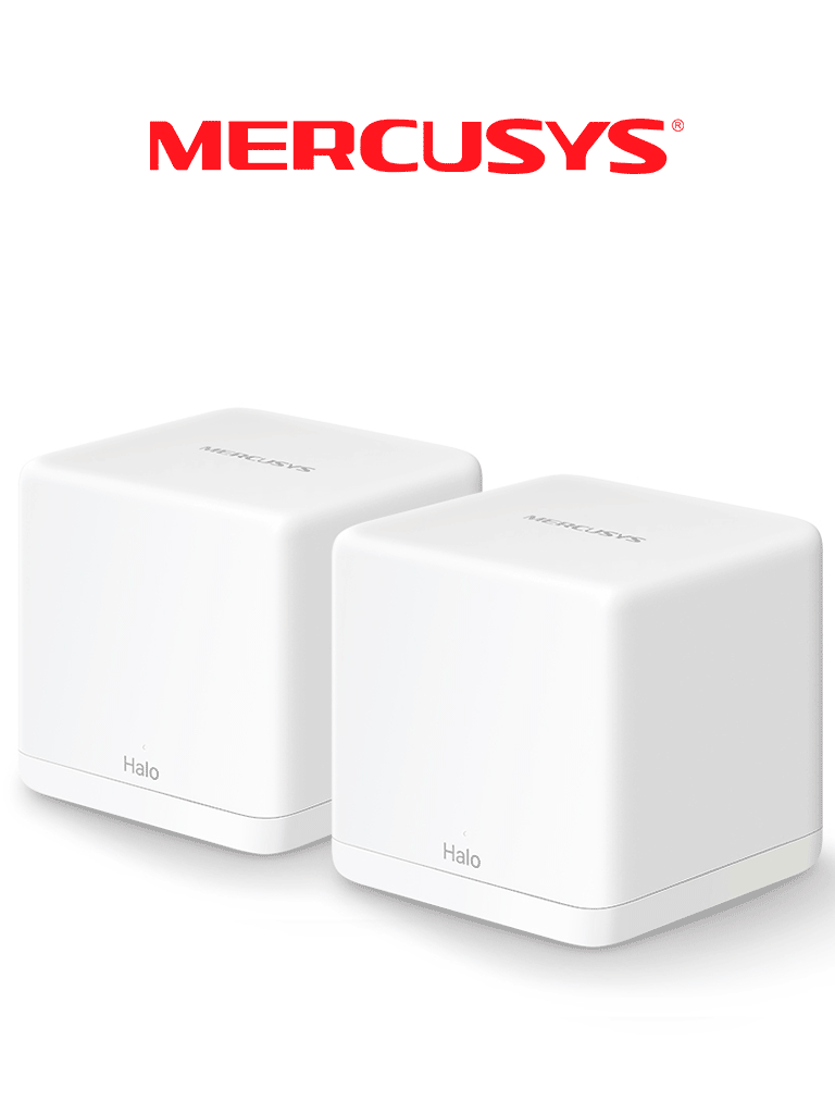 MERCUSYS Halo H30G(2-pack) - KIT de Sistema Inalámbrico H30G Mesh con doble banda 2.4GHz y 5GHz AC 1300Mbps, dos puertos 10/100/1000 Mbps, control vía aplicación y roaming continuo. #TP9 #MCI2 #TPMCIQ2