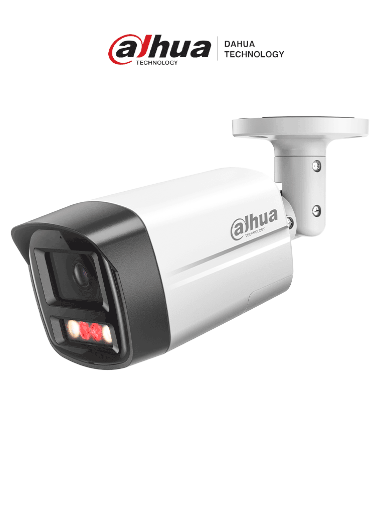 DAHUA IPC-HFW2549TL-S-PV - Cámara Bullet IP de 5MP con Smart Dual Illumination y disuasión activa para máxima seguridad. Cuenta con SMD Plus, protección perimetral, micrófono y bocina integrados. Resistente al clima con certificación IP67#MCI1 #LDM #DAI