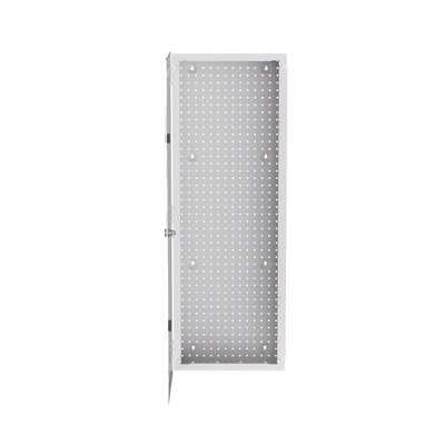 Gabinete Multipropósito de Montaje en Pared, de 42 in de Altura, Con Puerta Reversible, Fabricado en Acero, Color Blanco 