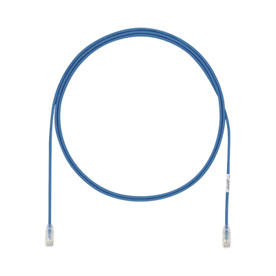 Cable de Parcheo UTP Cat6A, CM/LSZH, Diámetro Reducido (28AWG), Color Azul, 26 ft