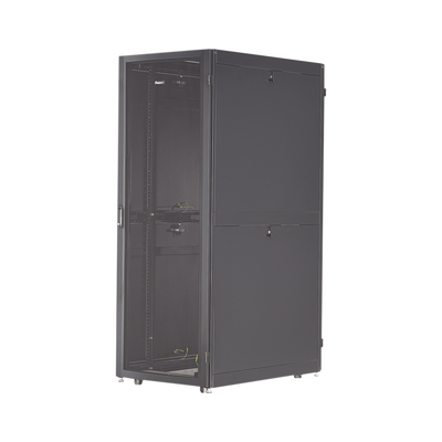 Gabinete Net-Verse para Centros de Datos, 42UR, 600mm de Ancho, 1000mm de Profundidad, Fabricado en Acero, Color Negro 