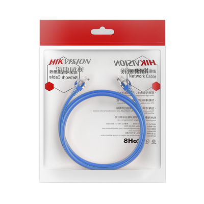 Cable de Parcheo (Patch Cord) / UTP / Cat. 6 (24 AWG) / 1 Metro / Color Azul / Ideal para PoE+ / Interior