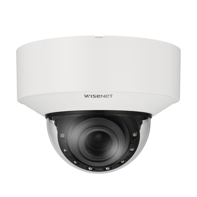 Cámara Domo IP Interior de 6MP con Inteligencia Artificial / Lente Motorizado de 4.4 a 9.3mm / P-Iris, WDR 120dB / Ranura SD 