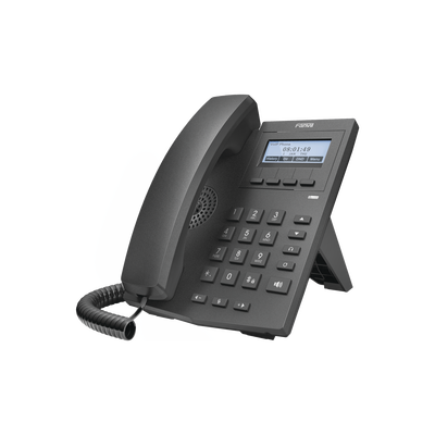 Teléfono IP empresarial para 2 lineas SIP con pantalla LCD 128 x 48 Px y conferencia de 3 vías