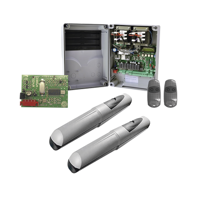Kit de operadores AXO 5024 Para puertas Abatibles de hasta 5 Metros y 400 Kg de peso por hoja 