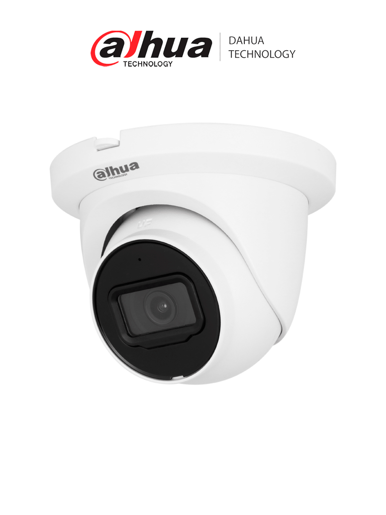 DAHUA DH-IPC-HDW2841TM-S Cámara IP WizSense de 8 MP/ H.265+/ Protección perimetral/ WDR/ HLC/ BLC/ LED IR de 30 m/ Lente de 2.8mm/ 106°/ Ranura MicroSD/ Micrófono/ PoE/ IP67/ SMD Plus #IMD #MCI2 #IPMC 