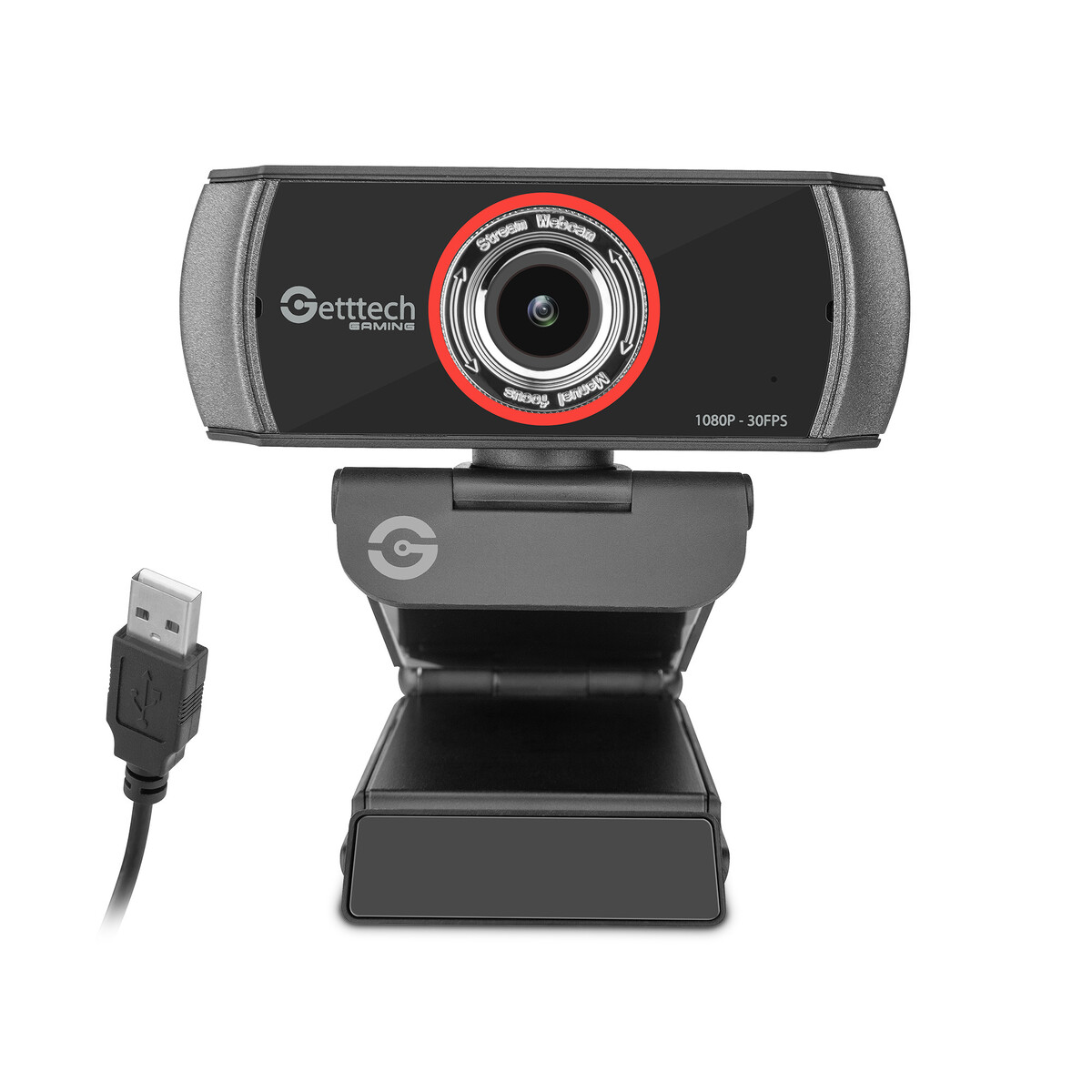 CAMARA GETTTECH PARA STREAMING 1080P USB MICROFONO GPW-FHDMF-G1