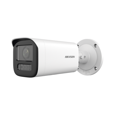 Bala IP 4 Megapíxel / Lente Motorizado 2.7 a 13.5 mm / Dual Light (50 mts IR + 50 mts Luz Blanca)   / Exterior IP67 / WDR 120 dB / PoE / ONVIF / Micro SD