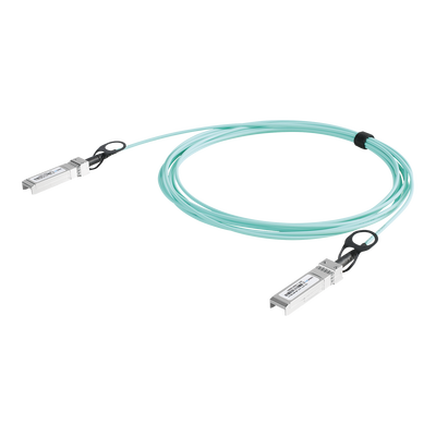 Cable AOC SFP+ de 1&10 Gbps a 1&10 Gbps / Cable de fibra óptica Activo / Longitud: 5 metros