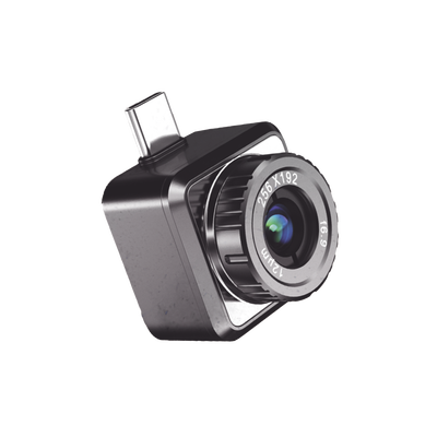 MINI2PLUSV2 - Cámara Termográfica Portátil para Celulares (Android) /  Conector Tipo USB - C / Lente 3.5 mm / IP40  / JPEG (Imagen) / Video (MP4) / Rango de Medición de -20°C a 400°C 