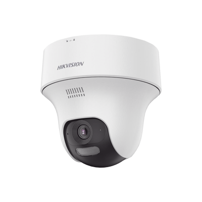 Turret PT  IP 2 Megapixel / Lente 2.8 mm / Dual Light (20 mts IR + 15 mts Luz Blanca) / Wi-Fi / IP54 / dWDR  / H.265 / Audio Bidireccional (Micrófono y Bocina) / Micro SD