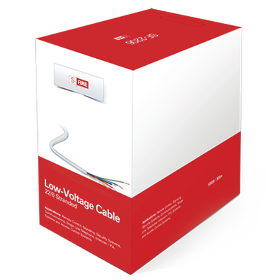 Cable de Cobre Industrial, 6 conductores calibre 22 de color blanco, para aplicaciones de alarmas / Control de acceso / Automatización / Intercoms y TV porteros, Bobina de 152.5 Metros.