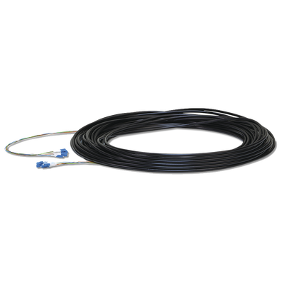 FiberCable de 90 m (300ft) Monomodo (SM) con conectores LC, ideal para equipos EdgeRouter, EdgeSwitch y EdgePoint.