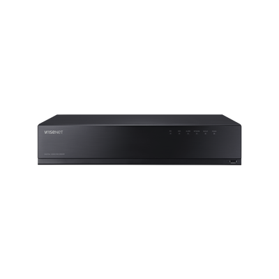DVR 18 Canales (16 Analogicos + 2 IP) hasta 8 MP/ Soporta 4 Tecnologías (AHD, TVI, CVI, CVBS)  / 8 bahias HDD (no incluidos)