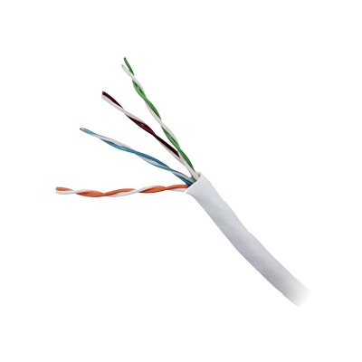 Bobina de 305 Metros Cat5e / Color Blanco / UL, CM, Probado a 350 Mhz / Para Aplicaciones de CCTV, Redes de Datos, CCTV, Control RS485