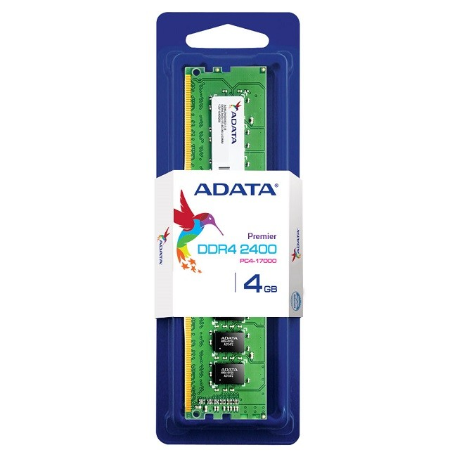 MEMORIA DDR4 ADATA 4GB 2400Mhz UDIMM (AD4U2400J4G17-S)
