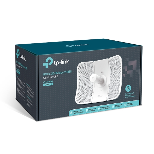 TP-LINK ANTENA PUNTO A PUNTO  /5GHZ/PoE/WISP/23dBi/20Km/CPE610
