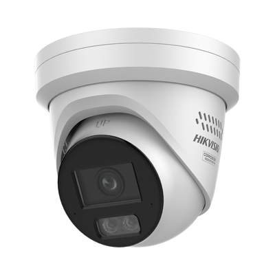 [Dual Light + ColorVu 3.0 + HikAI] Turret IP 6 Megapixel / Lente 2.8 mm / 30 mts IR + Luz Blanca / 2 Microfonos Integrados / Exterior IP67 / Estrobo Azul y Rojo / WDR 130 dB / ACUSENSE 3.0 / Metal / NEMA 4X / ACUSEARCH