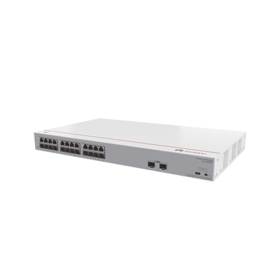 Switch Gigabit No Administrable PoE / 24 puertos 10/100/1000 Mbps (PoE) / 2 Puertos SFP Uplink / 124W