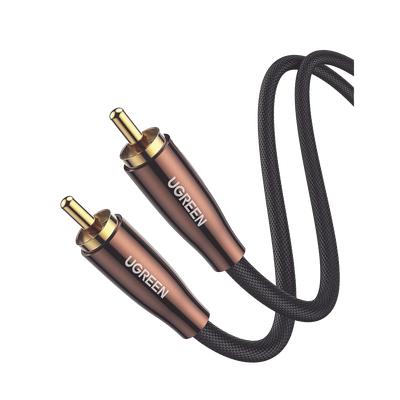 Cable de Audio Coaxial Macho a Coaxial Macho  (S/PDIF) / 5.1 Canales / Diseño de Blindaje Multiple / Núcleo de Cobre / Caja de Aleacion de Cobre / 2 Metros / Color Negro