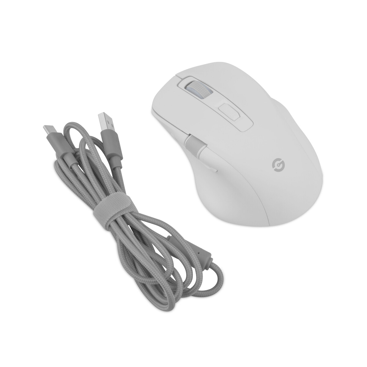 MOUSE GETTTECH INALAMBRICO ERGONOMICO AJUSTABLE 6400 DPI WHITE
