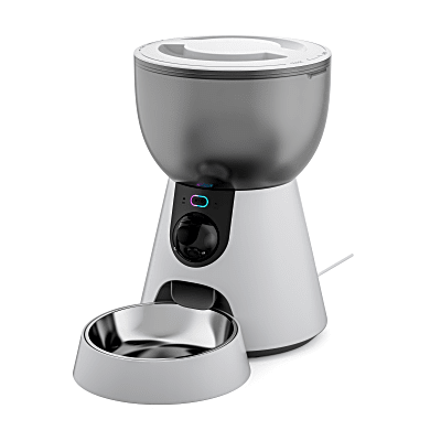 Alimentador Automático de Mascotas Inteligente / Cámara para Monitoreo / Capacidad 4L (2kg) / ABS de Grado Alimentario y Acero Inoxidable / Adaptador Tipo-C / Control App Vía WiFi 2.4G y 5G / Tazón de Acero Inoxidable