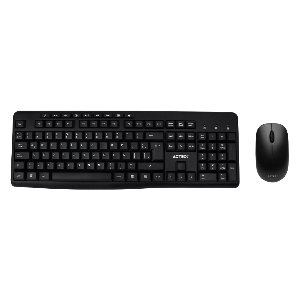 KIT ACTECK MK450  INALAMBRICO TECLADO / MOUSE 1600 DPI NEGRO AC-931748