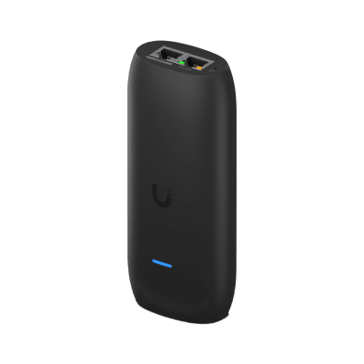 UniFi Protect AI Port / Dispositivo que convierte cualquier cámara UniFi o de terceros (ONVIF) a cámara AI compatible con UniFi Protect/ Detecciones inteligentes: rostros, placas, personas, vehículos, placas / x1 puerto PoE++ IN / x1 