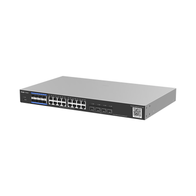 e-Lighten OLT / Switch Hibrido, Capa 3 con 8 Puertos PON 1G, 16  Puertos Ethernet 1G y 4 Puertos SFP+ 10G, perfecto para migrar a Soluciones de Fibra PON hasta 256 ONUs