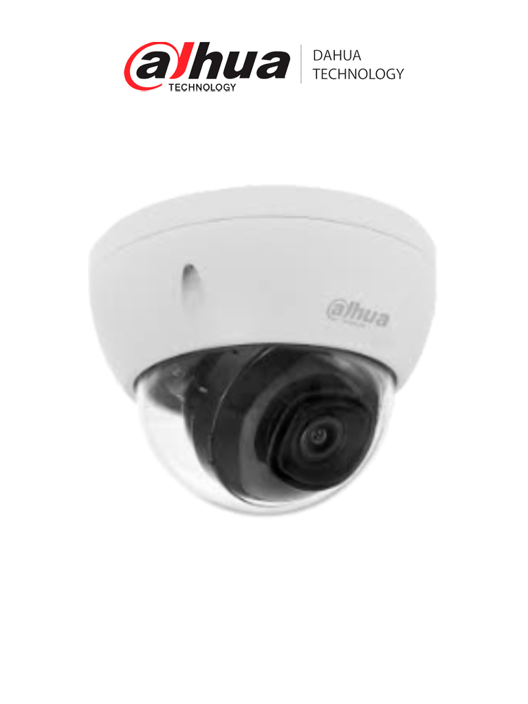 DAHUA IPC-HDBW1230E S4- Cámara IP Domo Antivandalica de 2 Megapixeles/ Lente de 2.8 mm/ 104 Grados de Apertura/ Metalica/ IR de 30 Mts/ IP67/ IK10/ PoE/ DWDR/ #IMD#VolDH