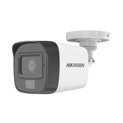 [Dual Light + ColorVu] Bala TURBOHD 2 Megapixel (1080p) / Lente 2.8 mm / 30 mts IR EXIR + 20 mts Luz Blanca / Micrófono Integrado / Gran Angular 101° / Exterior IP67 / 4 Tecnologías