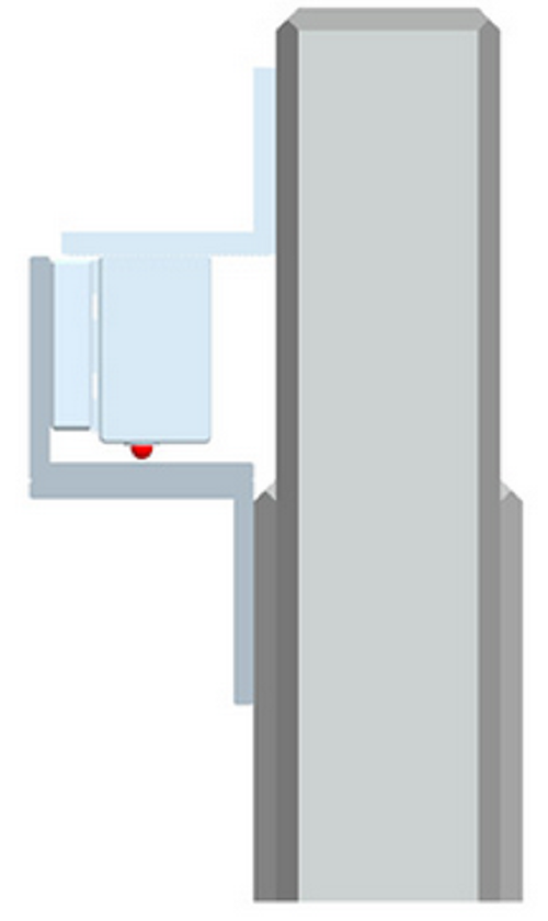 YLI MBK70Z - Soporte de Fijación tipo Z / Compatible con Cerradura Magnética YM60 - Imagen 4