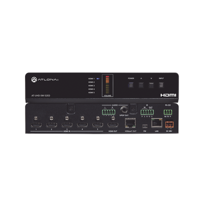 ATLONA 5 X 2 HDMI TO HDBASET SWITCHER 