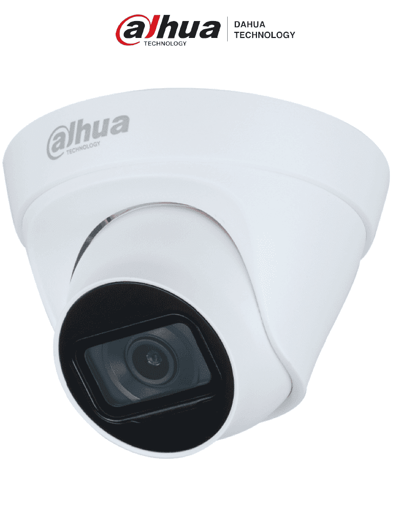 DAHUA DH-IPC-HDW1230T1P-A-0280B-S6 - Cámara IP Domo 2MP con lente de 2.8 mm y ángulo de visión de 102 grados, micrófono integrado, IR de 30m, IP67, PoE, DWDR/ #LoNuevo