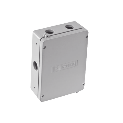 Caja de Unión de Aluminio con 5 salidas de 3/4" / 2 Izq _ 2 Der_ 1 Abajo.