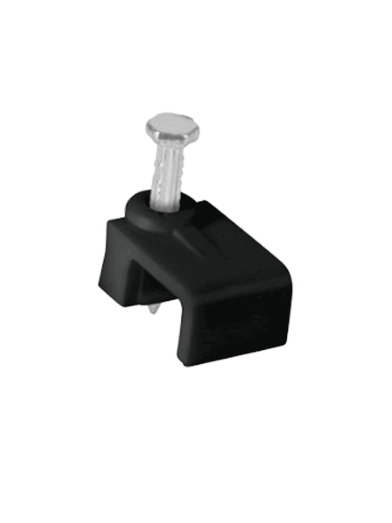 TCE LMG-NCC-5mm-BKQ50 - Grapa cuadrada de pared / medida interna 5 mm / Altura 6 mm / Color negro / Bolsa de 50 piezas#GRAPA