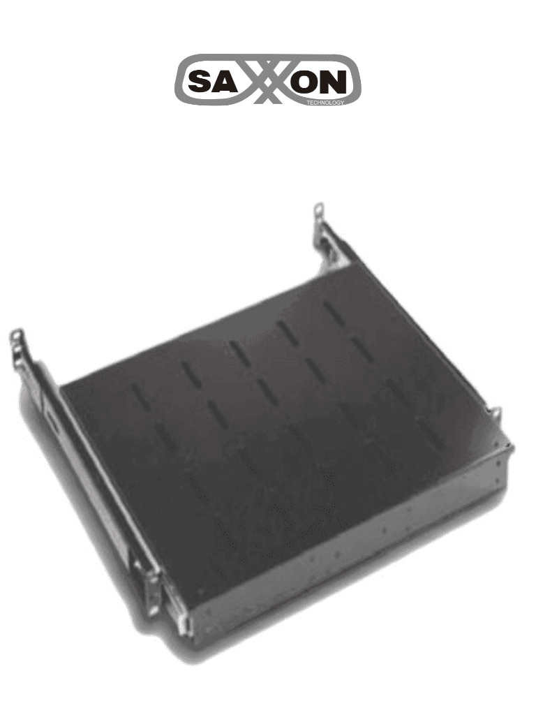 SAXXON 70033501- Charola para gabinete/ Deslizable para teclado/ Color negro/ Medidas 44.0 cm de ancho x 35.0 cm de profundidad 1UR