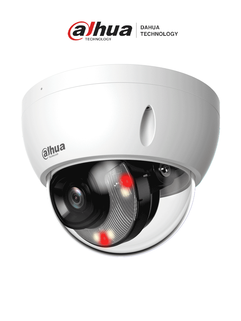 DAHUA DH-IPC-HDBW2649EP-S-IL - Camara IP Domo Antivandalica de 6 Megapixeles/ Lente de 2.8mm/ 30 Metros de Iluminador Dual Inteligente+Full Color/ SMD Plus/ Protección Perimetral avanzada/ Micrófono Integrado/ IP67/ IK10 Ranura para MicroSD/ #LoNuevo #MCI