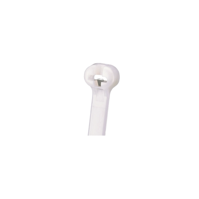 Cincho Dome-Top 305mm largo x 4.7mm ancho, Nylon 6.6, Color Natural. Paquete 1000 piezas