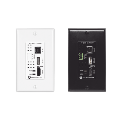 Transmisor HDBaseT de placa de pared para HDMI con USB