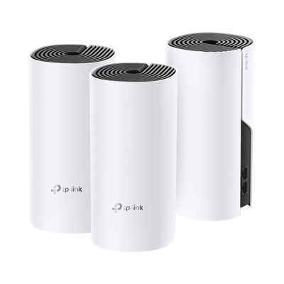 KIT 3 Routers Inalámbricos MESH Interior para Hogar / Doble Banda Wi-Fi 5 AC1200 Mbps / 2 Puerto Gigabit WAN/LAN / 2 Antenas Internas / Administración Mediante la App Deco (iOS, Android) 