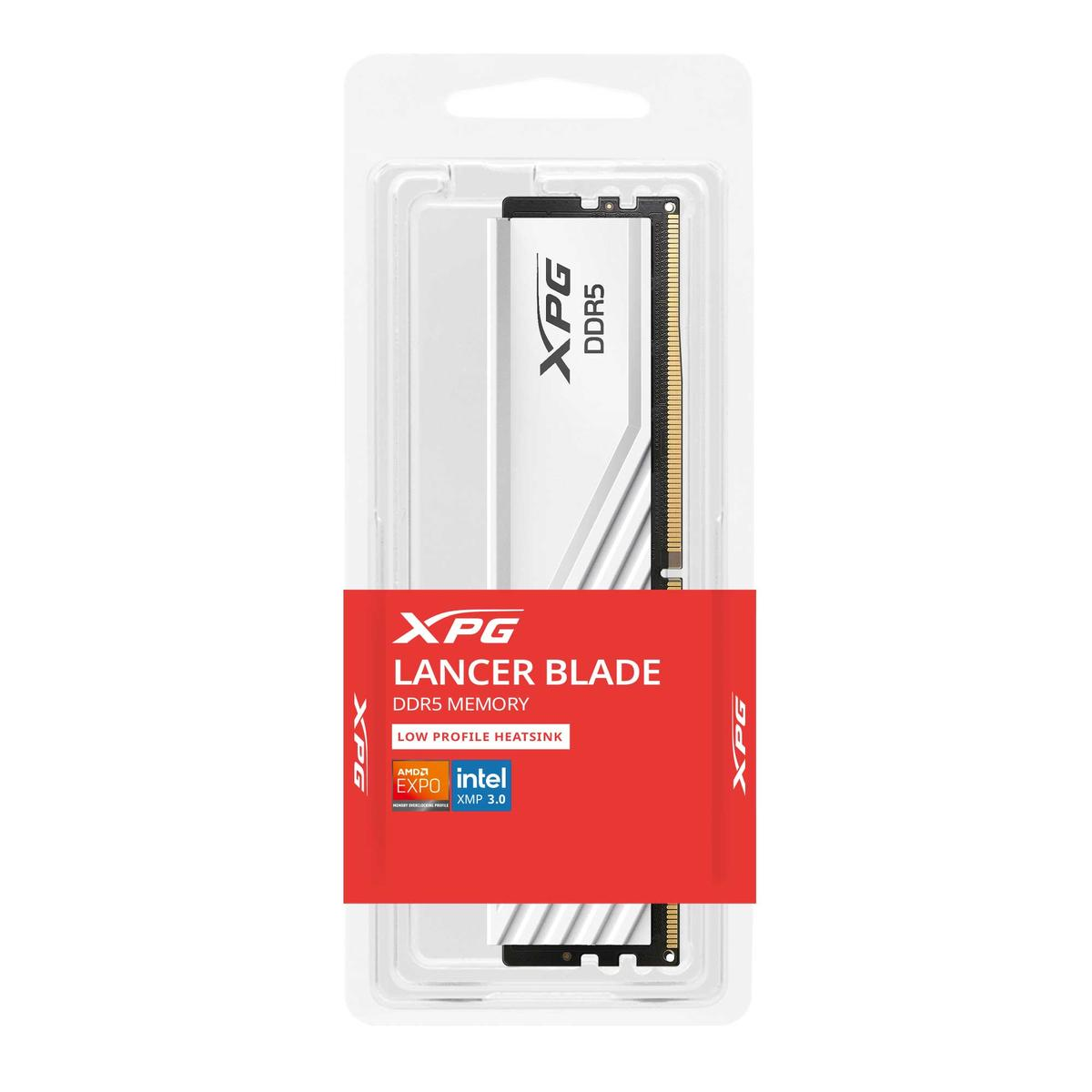 MEMORIA DDR5 XPG LANCER BLADE 32GB 5600MTS WHITE (AX5U5600C4632G-SLABWH)